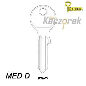 Expres 218 - klucz surowy mosiężny - MED D
